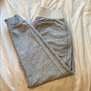 Lululemon High Rise Jogger [Gray + White]